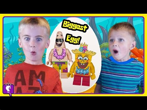 Giant SPONGEBOB LEGO Egg! Vintage Lego Bricks Play and Review by ...