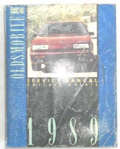 Sell 1989 OLDSMOBILE CUTLASS CALAIS SERVICE REPAIR MANUAL in GREAT ...