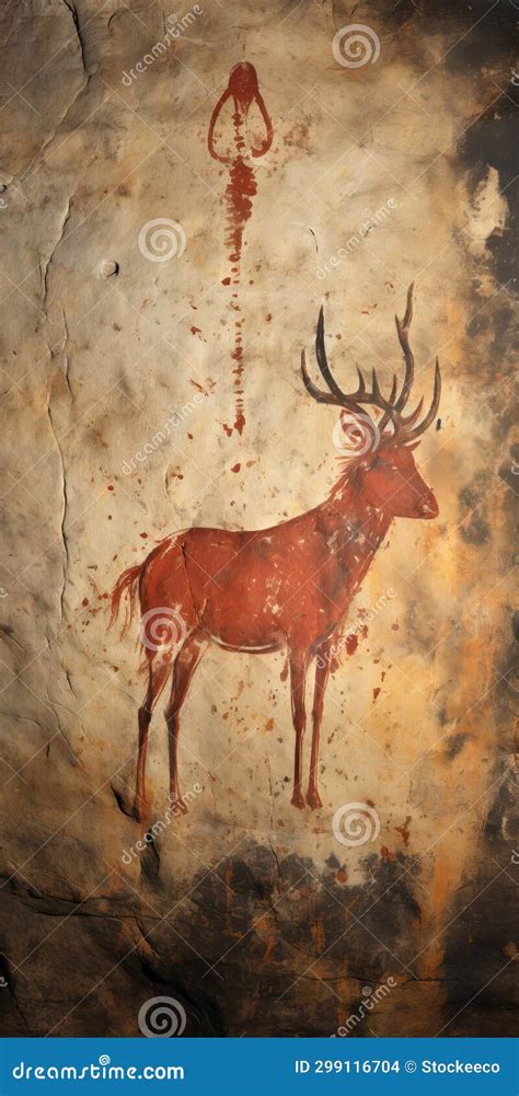 Ancient Cave Art a Captivating Depiction of Deer in Historical Painting ...