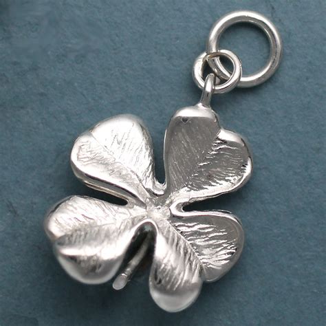 Sterling Silver 4 Leaf Clover Charm lucky Nature Jewelry – Spruce Mountain Designs