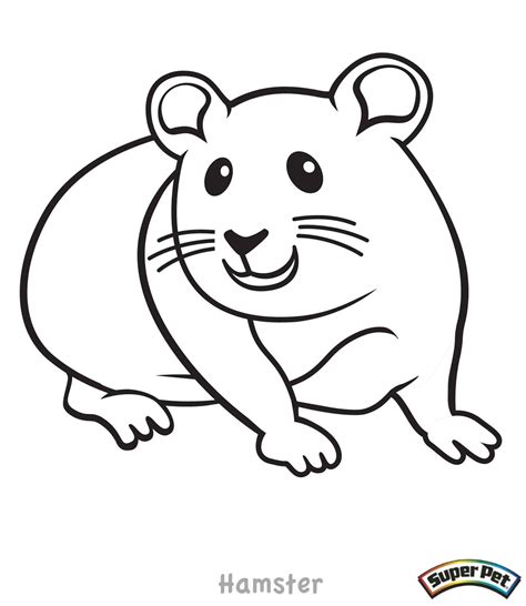 Realistic Hamster Coloring Pages Coloring Pages