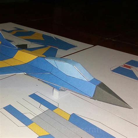 Jual Papercraft Pesawat Lockheed Martin F-16A Fighting Falcon Elang ...