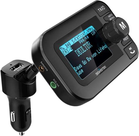 SignstekIn Car DAB+ Radio Adapter, DAB FM Transmitter: Amazon.co.uk: Electronics