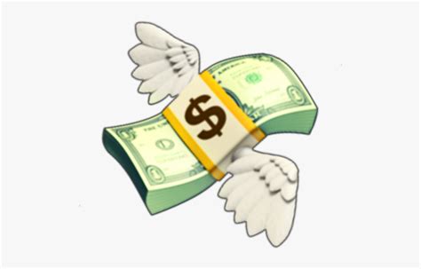 #emoji #green #money #iphone - Flying Money Emoji Transparent, HD Png ...