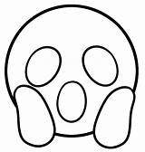 Surprised Emoji Coloring Page  Free Printable Pages For Kids sketch template
