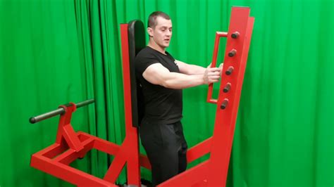 Standing Chest Press Machine Plate Loaded A6 - YouTube