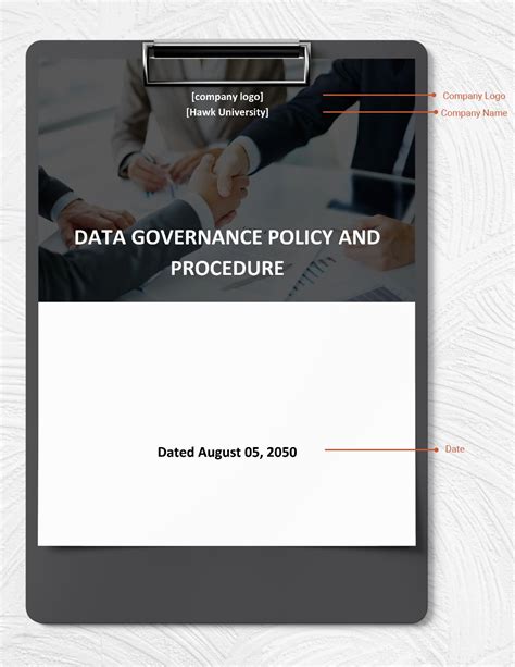 Data Governance Policy And Procedure Template in Word, Google Docs ...