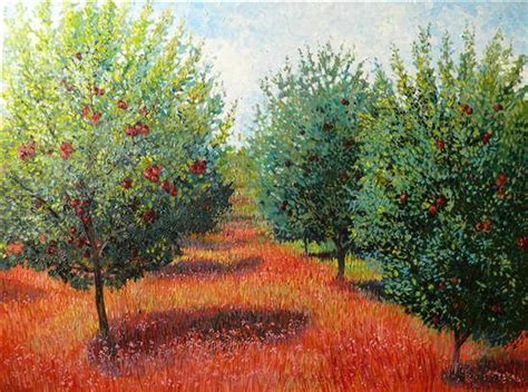 Orchard Painting at PaintingValley.com | Explore collection of Orchard ...