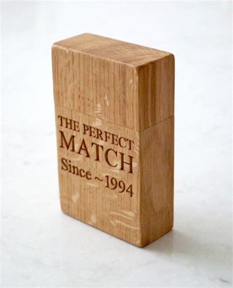 Personalised Wooden Matchstick Box | MakeMeSomethingSpecial.com