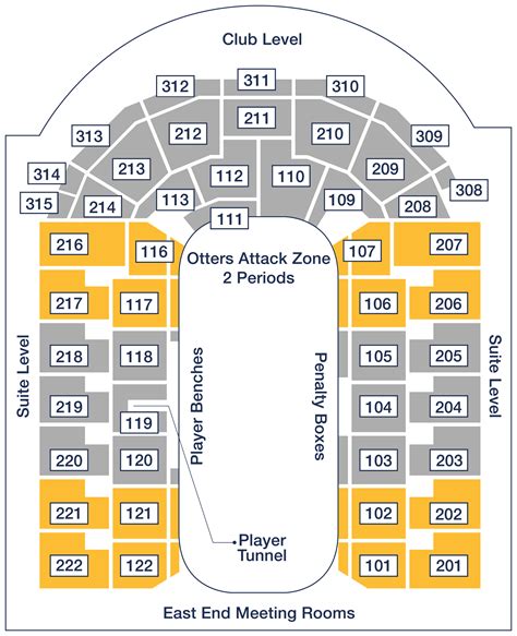 Erie Insurance Arena Seating Map | Elcho Table