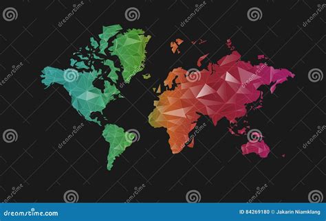 World Map stock vector. Illustration of global, country - 84269180