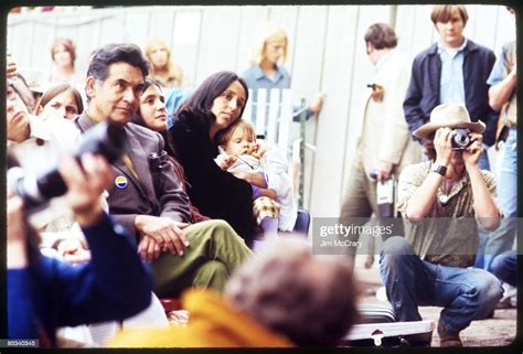 Photo of Joan BAEZ, Joan Baez and son Gabriel in the audience at the ...