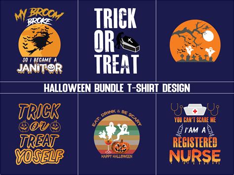 halloween bundle t shirt design by Md Syam Ali on Dribbble