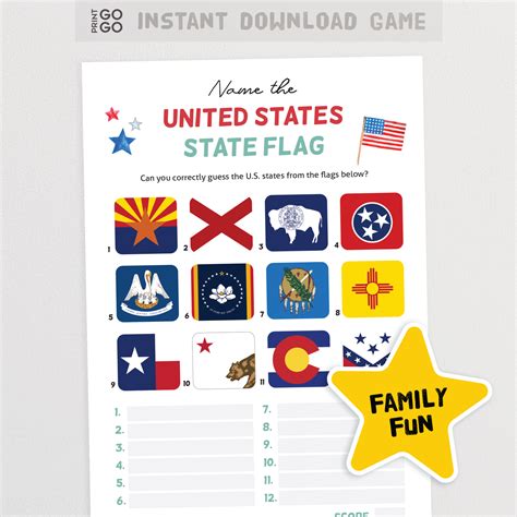 United States Flag Quiz – Print GoGo