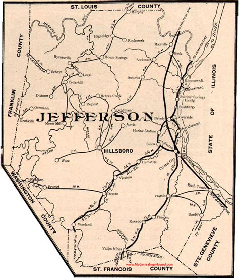 Jefferson County, Missouri 1904 Map