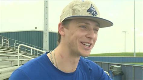 College baseball player returns to field after cancer battles, several surgeries