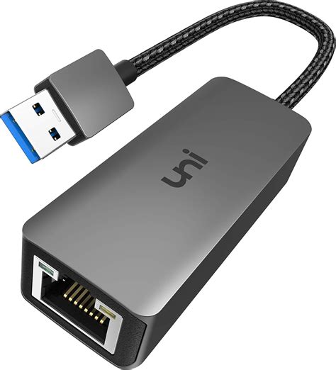 USB Ethernet Adapter (Driver Free), uni [Slim, Aluminum, Nylon] USB 3.0 ...