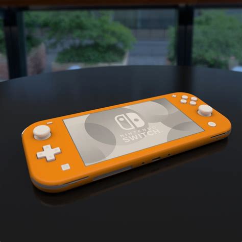 Nintendo Switch Lite Skin - Solid State Orange by Solid Colors | DecalGirl