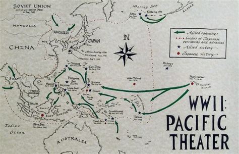 WWII Pacific Theater Map - Etsy