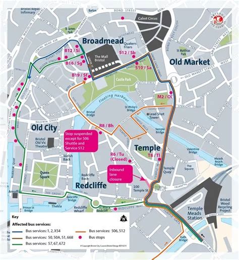 Changes to 12 Bristol city centre bus services due to Temple Gate roadworks - Bristol Live