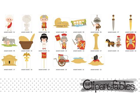 Ancient Rome clipart, Travel clip art, Roman empire art By ...