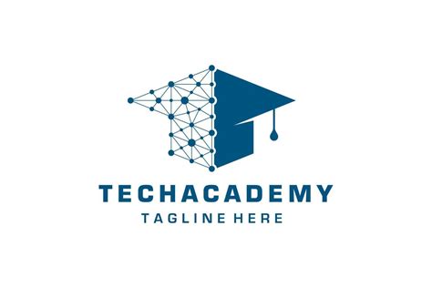 Blue Tech Academy Logo 13798498 Vector Art at Vecteezy