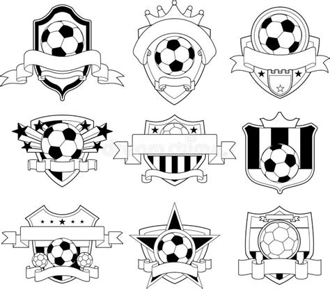 Vector Soccer Logo And Emblems Stock Photos - Image: 14436823