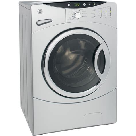 GE 3-cu ft Stackable Front-Load Washer (Metallic Silver) in the Front-Load Washers department at ...