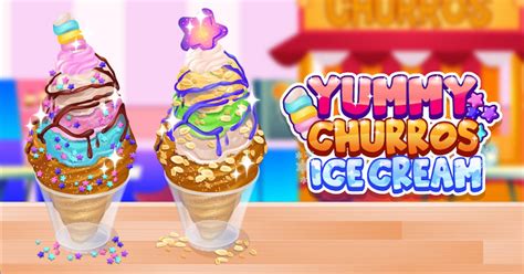 Yummy Churros Ice Cream 🕹️ Hraj na CrazyGames