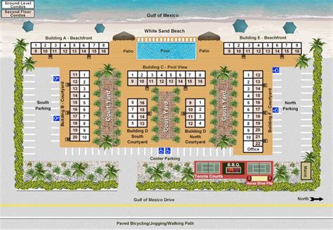 Resort Rentals Map at Casa Del Mar on Longboat Key, FL Beachfront Rentals, Longboat Key, Rental ...