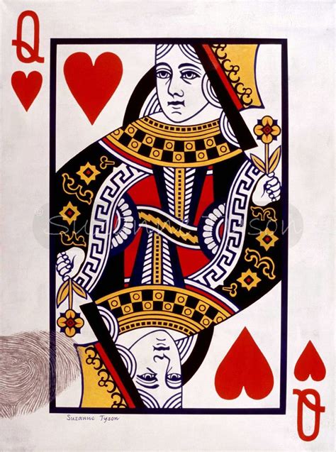 queen of hearts card detail | Queen of hearts card, Queen of hearts ...