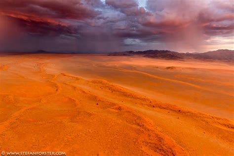 Extremely rare rainbow in the Namib desert during thunderstorms ...