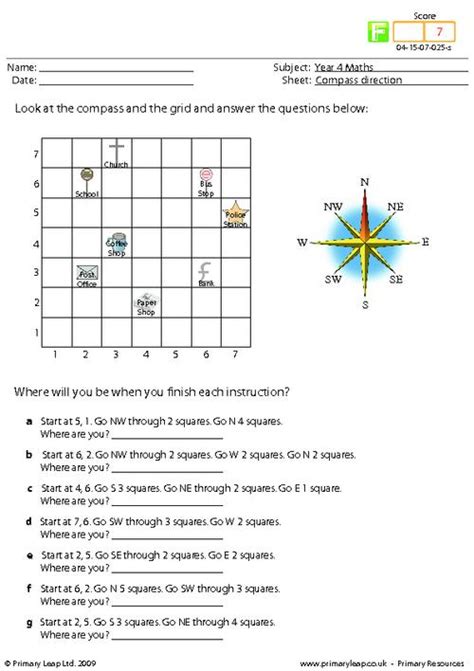 Compass direction | PrimaryLeap.co.uk