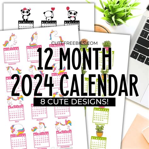 School Calendar 2024 2024 Printable Stickers - Alli Luella