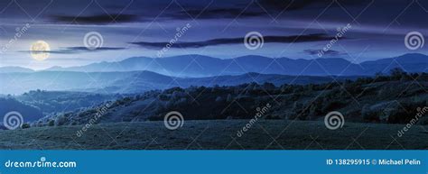 Panorama of Romania Countryside at Night Stock Image - Image of europe ...