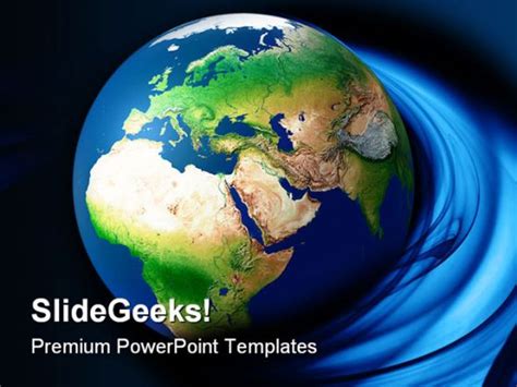 Globe Earth PowerPoint Template 0910