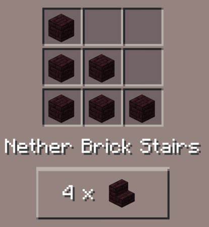 Nether Brick Stairs: Minecraft Pocket Edition: CanTeach