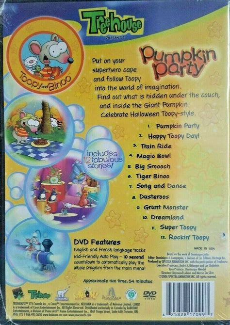 Toopy and Binoo Pumpkin Party DVD Includes 12 Fabulous Stories - DVD, HD DVD & Blu-ray