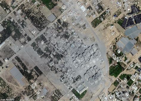 Wiped off the map: Before-and-after satellite images show how Israeli ...