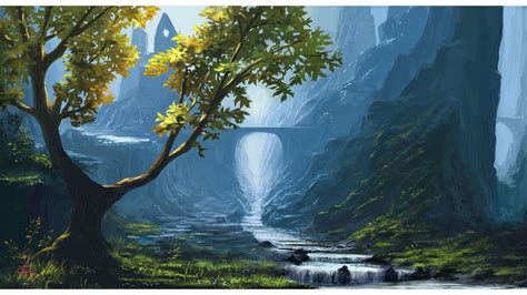 3840x2160, Fantasy 4k Nature Wallpaper - Beautiful Natural Scenery Art - 3840x2160 Wallpaper ...