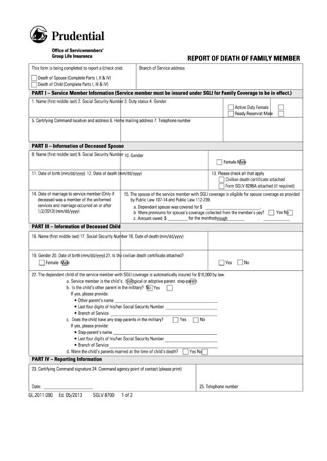 Top 24 Prudential Life Insurance Forms And Templates free to download in PDF format