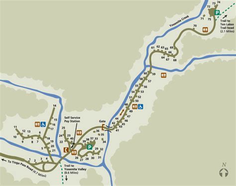 Map Of Campgrounds In Yosemite - London Top Attractions Map