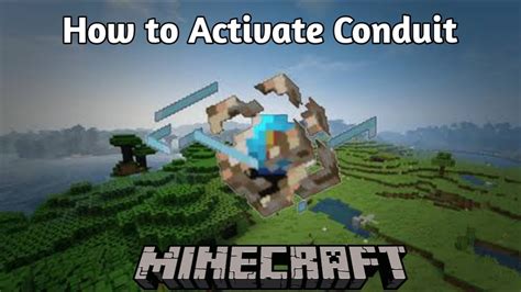 How to make and activate conduit|| Minecraft Guide #7 - YouTube