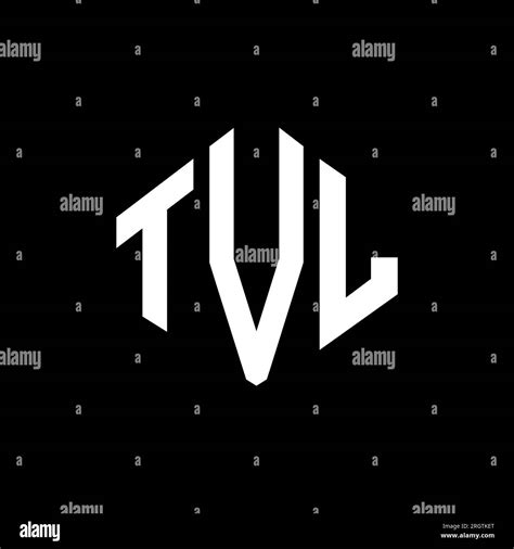 TVL letter logo design with polygon shape. TVL polygon and cube shape logo design. TVL hexagon ...