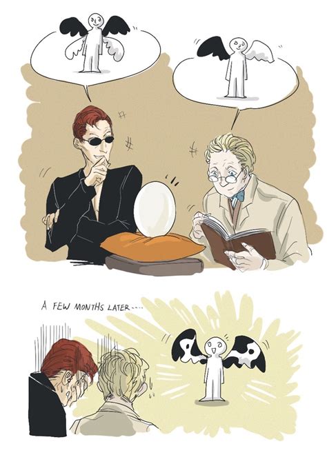 life is suck but my main ship is still sweet💗 — Crowley and Aziraphale tried to imagine the...