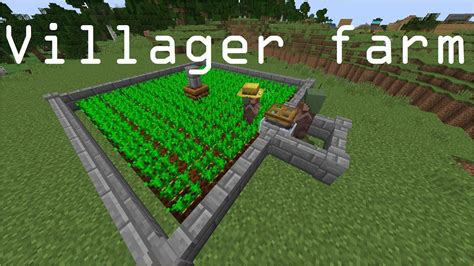 Automatic Villager Farm - Minecraft - YouTube