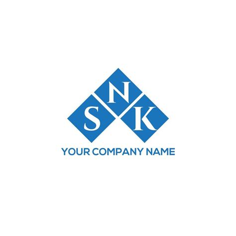 SNK letter logo design on WHITE background. SNK creative initials ...