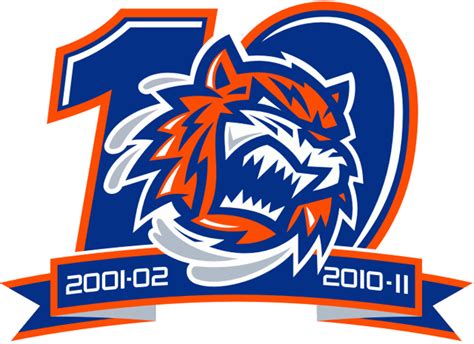 Bridgeport Sound Tigers Logo - Anniversary Logo - American Hockey ...