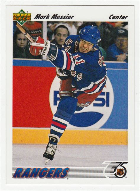 Mark Messier # 545 - 1991-92 Upper Deck Hockey | Hockey, Mark messier ...