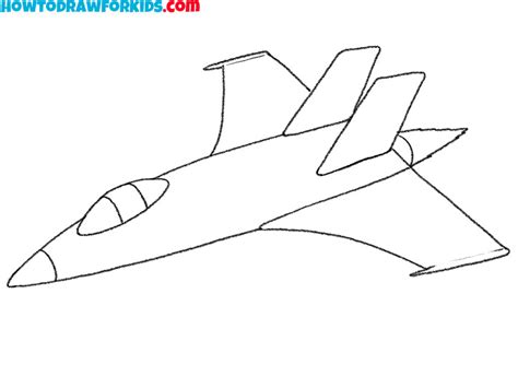 How to Draw a Fighter Jet - Easy Drawing Tutorial For Kids